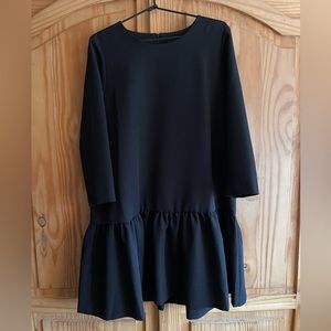 Tuckernuck Avon Lane Black Louise Peplum Dress Size M
